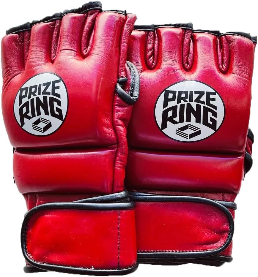 PRIZE RING/プライズリング 本革製 ボクシンググローブ 白／シルバー